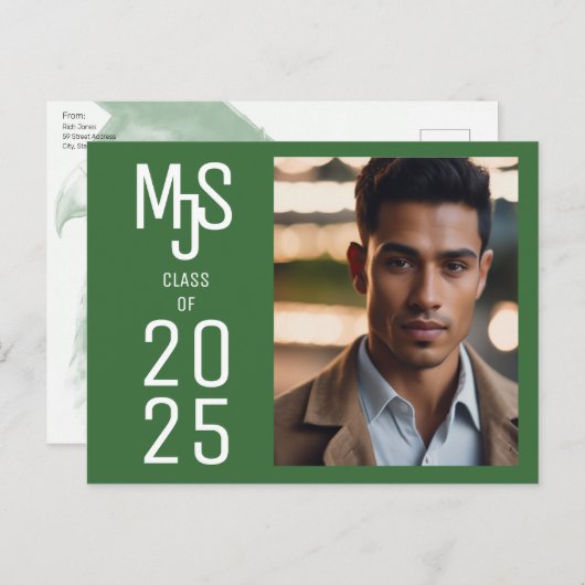 Besondere Abschluss Einladung Postkarten (Vorne/Hinten)