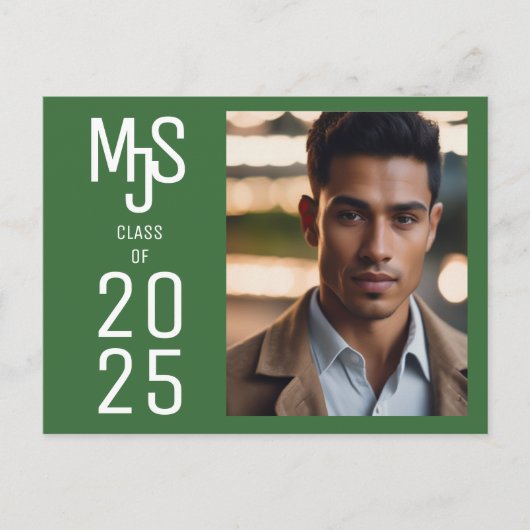 Besondere Abschluss Einladung Postkarten (Vorderseite)