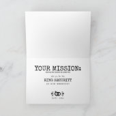 Besondere Agent- und Ringsicherheit - Vorschlag vo Einladung (Innenseite)