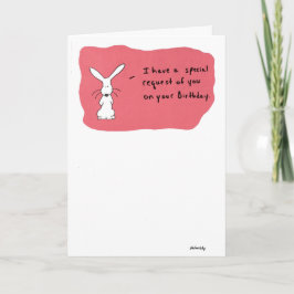 Besondere Anfrage für Ihren Geburtstag Einladung