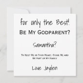 Besondere Anfrage: My GodElternschlafkarte Karte (Rückseite)