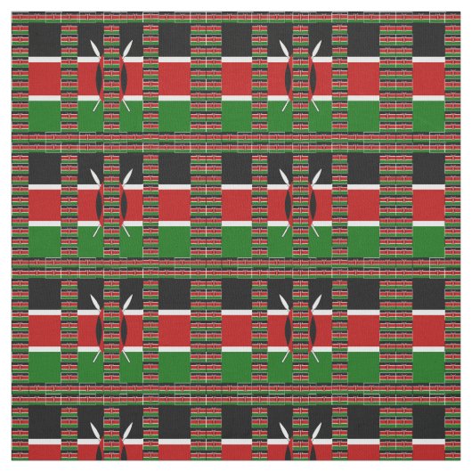 Besondere Anlass Black Red Green Kenya Stoff (Muster)