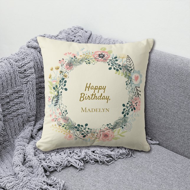 Besondere Anlass Geburtstagsjubiläum anpassen Kissen (Von Creator hochgeladen)