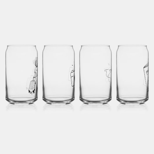 Besondere Anlass-Glass-Set Dosenglas (Rechts)