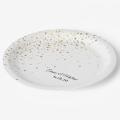 Besondere Anlass Personalisiert Petite Stars Pappteller (Schrägansicht)