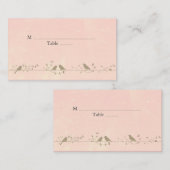 Besondere Anlass-Platzkarten für Vintage Singvögel Platzkarte (Vorne/Hinten)