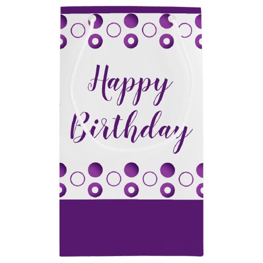 Besondere Anlass Polka-dot Design Kleine Geschenktüte (Rückseite)