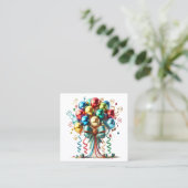 Besondere Anlass Quadratische Visitenkarte (Stehend Vorderseite)