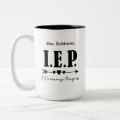 Besondere Bildung IEP Lehrer Wertgutschrift Gesche Zweifarbige Tasse (Links)