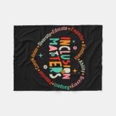 Besondere Bildung Lehrer Inklusion Probleme Autis Fleecedecke (Vorderseite (Horizontal))