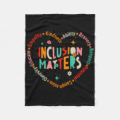 Besondere Bildung Lehrer Inklusion Probleme Autis Fleecedecke (Vorderseite)