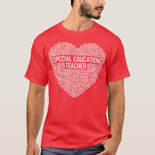 Besondere Bildung Lehrerin Herz T-Shirt