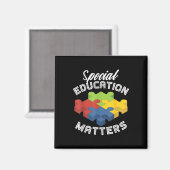 Besondere Bildung S Autismus Bewusstsein S Magnet (Vorderseite/Rückseite)