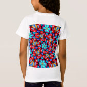 Besondere Blume Muster T-Shirt (Rückseite)