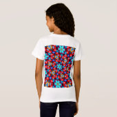 Besondere Blume Muster T-Shirt (Schwarz voll)