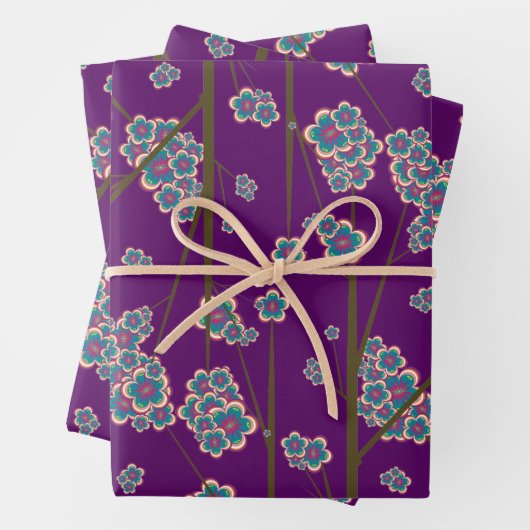 Besondere Branchen Amethyst Wrapping Paper Geschenkpapier Set (Beispiel)
