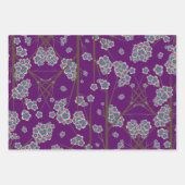 Besondere Branchen Amethyst Wrapping Paper Geschenkpapier Set (Vorderseite)