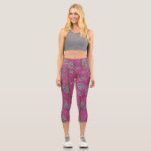 Besondere Branchen Boysenberry Capri Leggings (Vorderseite)