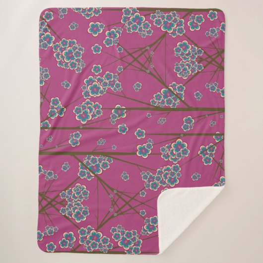 Besondere Branchen Boysenberry Sherpa Blanket Sherpadecke (Vorderseite)