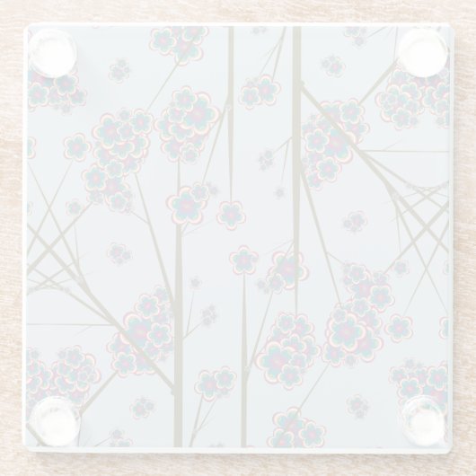 Besondere Branches Sky Glass Untersetzer (Rückseite)