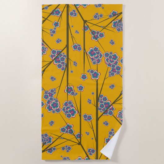 Besondere Branches Strandtuch (Vorderseite)