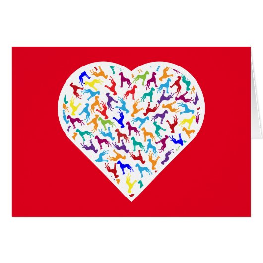 Besondere Doggen-Mutter Valentinstag (Vorderseite (Horizontal))