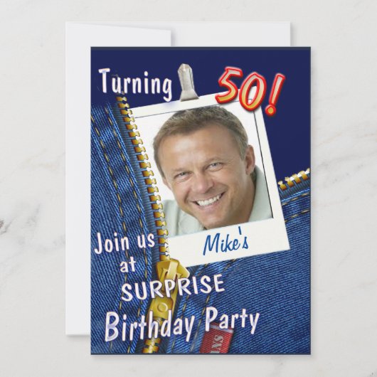 Besondere Einladung zum Geburtstag (Vorderseite)