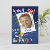 Besondere Einladung zum Geburtstag (Stehend Vorderseite)