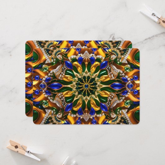 Besondere Einladungen für Brasilien Design (Vorderseite/Rückseite Beispiel)