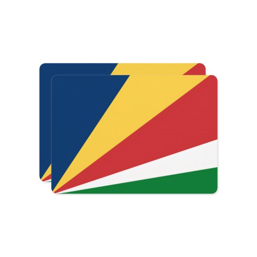 Besondere Einladungen für das seychellische Design (Vorderseite/Rückseite Beispiel)