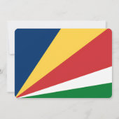 Besondere Einladungen für das seychellische Design (Rückseite)