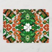 Besondere Einladungen für Irland Colors Design (Vorne/Hinten)