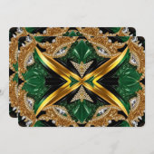 Besondere Einladungen für Jamaica Design (Vorne/Hinten)