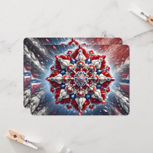 Besondere Einladungen für Norwegen Design (Vorderseite/Rückseite Beispiel)