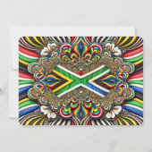 Besondere Einladungen für südafrikanisches Design (Rückseite)