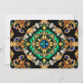 Besondere Einladungen mit brasilianischem Farbdesi (Rückseite)