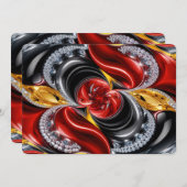 Besondere Einladungen mit deutschem Design (Vorne/Hinten)