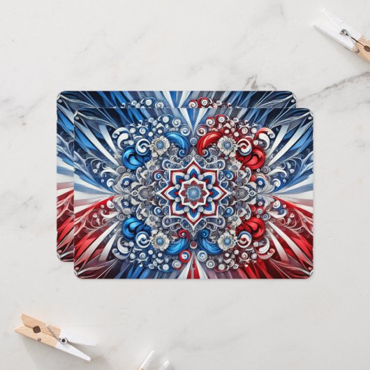 Besondere Einladungen mit französischem Farbdesign (Vorderseite/Rückseite Beispiel)