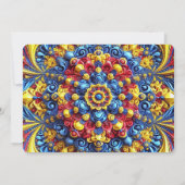 Besondere Einladungen mit rumänischem Farbdesign (Rückseite)