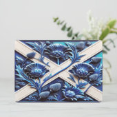 Besondere Einladungen mit schottischen Thistles (Stehend Vorderseite)