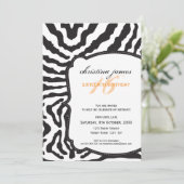BESONDERE EREIGNISSE ERSUCHT :: superb zebra 3P Einladung (Stehend Vorderseite)