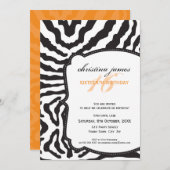 BESONDERE EREIGNISSE ERSUCHT :: superb zebra 3P Einladung (Vorne/Hinten)