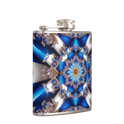 Besondere Flasche mit argentinischem Farbdesign Flachmann (Rechts)