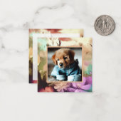 Besondere florale Foto Mitteilungskarte (Vorderseite/Rückseite Beispiel)