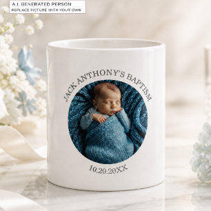 Besondere Foto-Jungen-Taufgunst Kaffeetasse
