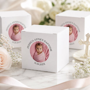 Besondere Foto Mädchen-Taufe  Geschenkschachtel