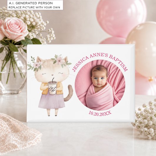 Besondere Foto Mädchen-Taufgeschenke Magnet