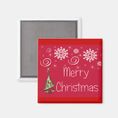 Besondere Frohe Weihnachten Magnet (Vorderseite/Rückseite)