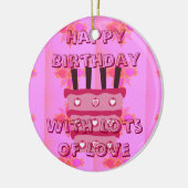 Besondere Geburtstag Keramik Ornament (Links)