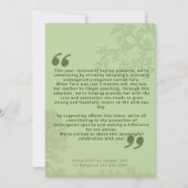 besondere Geburtstagsfeier der wilden Adoption Einladung (Rückseite)